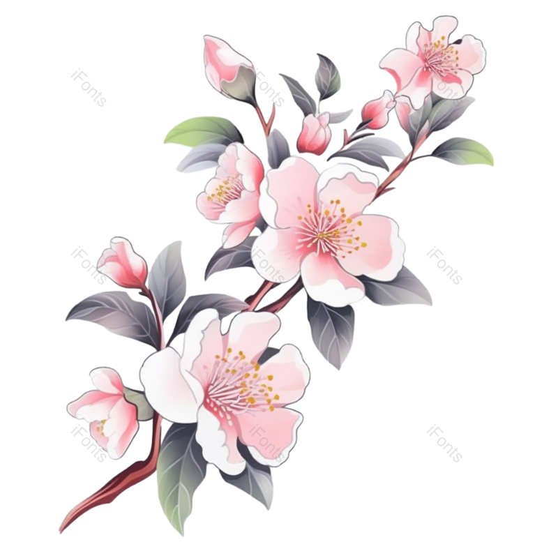 叶子图片,唯美元素,花卉PNG,花朵免抠素材